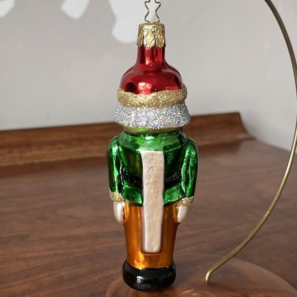 Vtg. Merck Old World Christmas Nutcracker Ornament Inge-Glas Germany w/Box Green - Picture 4 of 16